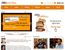 Tablet Screenshot of anikaentrelibros.com